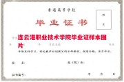连云港职业技术学院毕业证样本图片