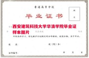 西安建筑科技大学华清学院毕业证样本图片
