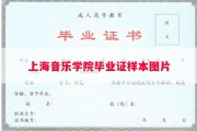 上海音乐学院毕业证样本图片