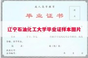 辽宁石油化工大学毕业证样本图片