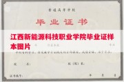 江西新能源科技职业学院毕业证样本图片