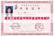 重庆工信职业学院毕业证样本图片