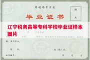 辽宁税务高等专科学校毕业证样本图片