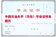 中国石油大学（华东）毕业证样本图片