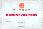 西南财经大学毕业证样本图片