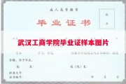 武汉工商学院毕业证样本图片