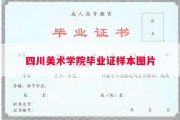 四川美术学院毕业证样本图片