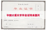 中国计量大学毕业证样本图片