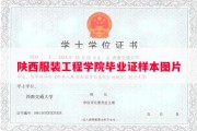 陕西服装工程学院毕业证样本图片