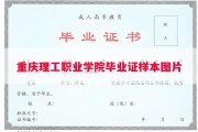 重庆理工职业学院毕业证样本图片