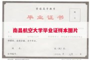 南昌航空大学毕业证样本图片