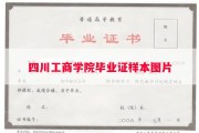 四川工商学院毕业证样本图片
