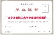 辽宁冶金职工大学毕业证样本图片