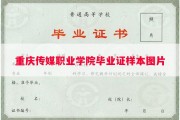重庆传媒职业学院毕业证样本图片
