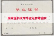 南京医科大学毕业证样本图片