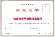 长江大学毕业证样本图片
