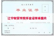 辽宁财贸学院毕业证样本图片