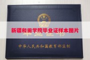 新疆和田学院毕业证样本图片