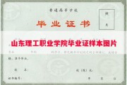 山东理工职业学院毕业证样本图片