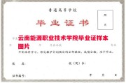 云南能源职业技术学院毕业证样本图片