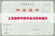 上海建桥学院毕业证样本图片