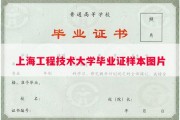 上海工程技术大学毕业证样本图片