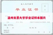 温州肯恩大学毕业证样本图片