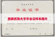 西藏民族大学毕业证样本图片