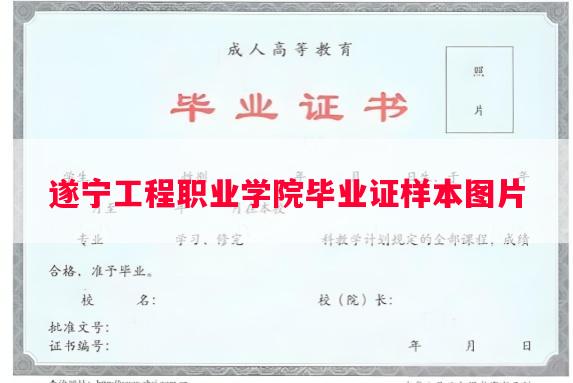 遂宁工程职业学院毕业证样本图片